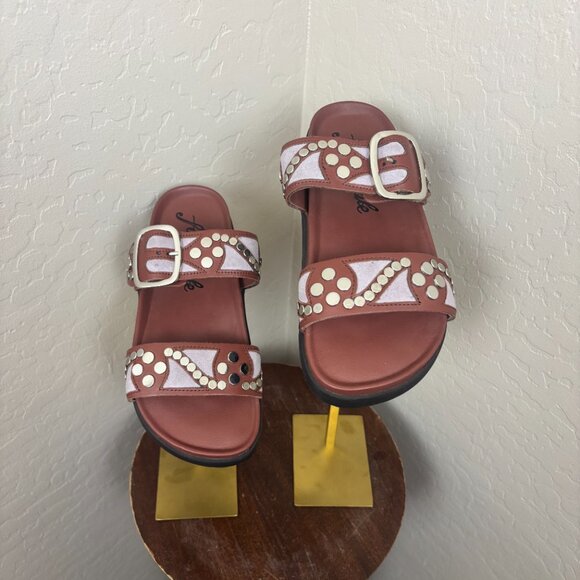 NWOT - Free People - Revelry Studded Sandals - Picture 2 of 6